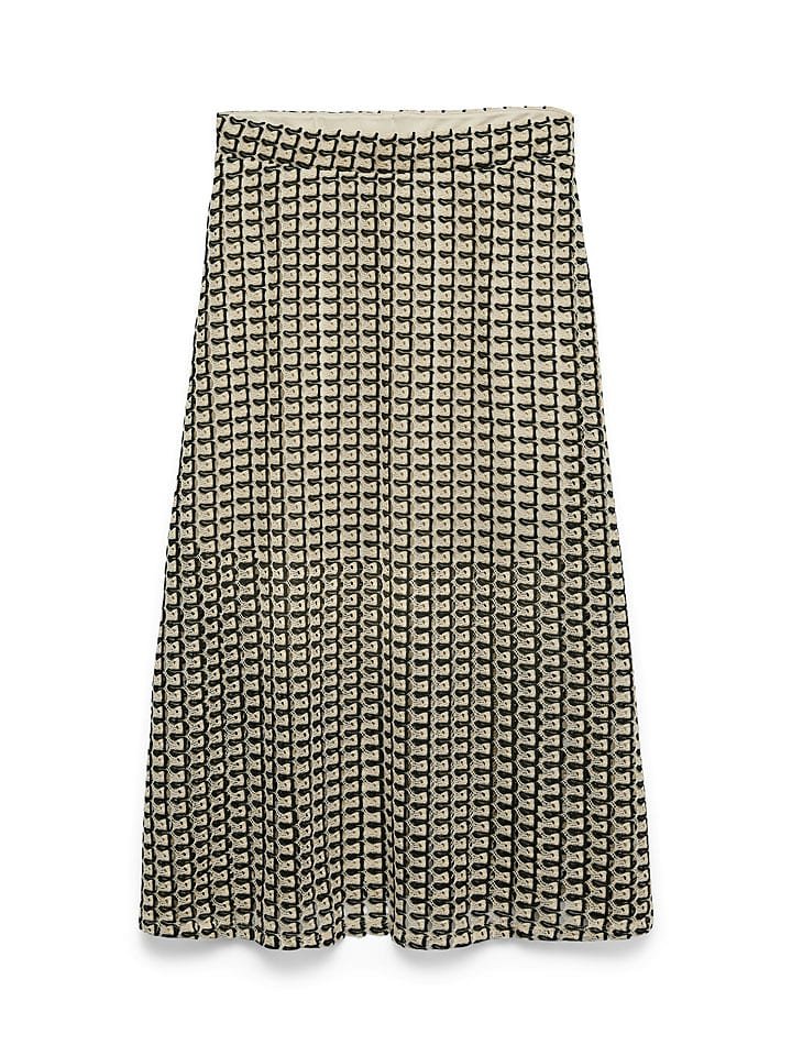Vero Moda Spódnica w kolorze beżowo-czarnym