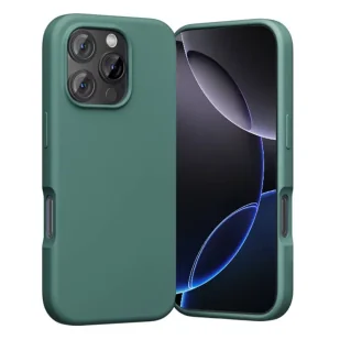 Etui ochronne do iPhone 16 Pro Vention MagSafe silikonowe zielone - Etui i futerały do telefonów - miniaturka - grafika 1