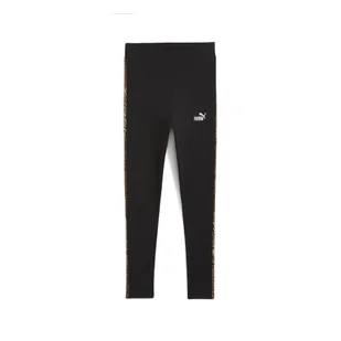 Damskie legginsy Essentials ze zwierzęcym nadrukiem PUMA Black - Spodnie sportowe damskie - miniaturka - grafika 1