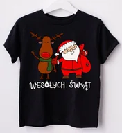 Koszulki dla dziewczynek - Koszulka dla dziecka na mikołajki i święta - miniaturka - grafika 1