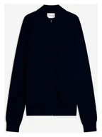 Swetry męskie - Perfect Cashmere Kaszmirowy kardigan "Jules" w kolorze granatowym - miniaturka - grafika 1