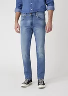 Spodnie męskie - Męskie Spodnie Jeansowe Wrangler Greensboro Blue Fever W15Qq892R-W30 L32 - miniaturka - grafika 1