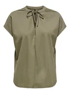 Bluzki damskie - ONLY Bluzka "Jany" w kolorze khaki - miniaturka - grafika 1