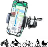 Uchwyty samochodowe do telefonów - Uchwyt rowerowy na telefon komórkowy do smartfona Samsung Galaxy S7 uchwyt na telefon komórkowy uchwyt na kierownicę motocykla skuter - miniaturka - grafika 1