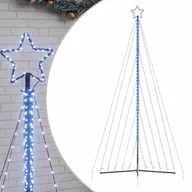 Ozdoby bożonarodzeniowe - vidaXL Lampki choinkowe, 570 niebieskich LED, 399 cm - miniaturka - grafika 1