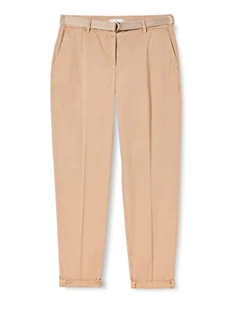 Tommy Hilfiger Damskie spodnie Co-Twill Michelle Tapered, BEŻOWY, 66 - Spodnie damskie - miniaturka - grafika 1