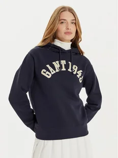 Gant Bluza 1949 Arch Graphic 4201262 Granatowy Loose Fit - Bluzy damskie - miniaturka - grafika 1