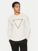 Swetry męskie - Guess Sweter M5RR02 Z3KI1 Écru Regular Fit - miniaturka - grafika 1