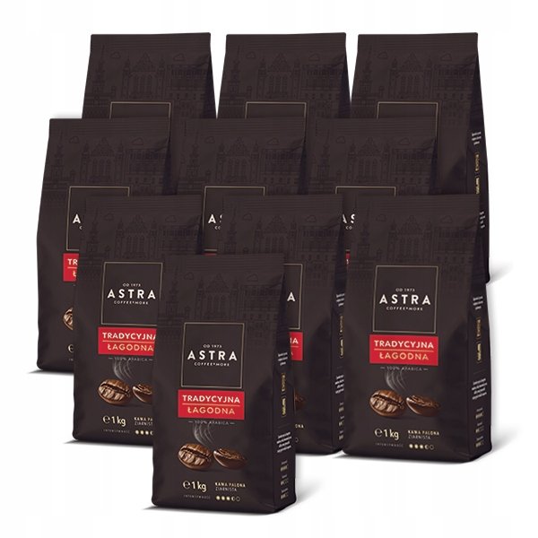 Zestaw 10x Kawa Astra Tradycyjna ziarnista 1kg