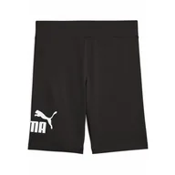 Odzież sportowa dziecięca - Młodzieżowe krótkie legginsy ESS z logo No. 1 PUMA Black - miniaturka - grafika 1