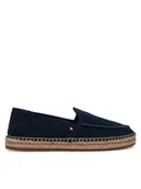 Espadryle męskie - Tommy Hilfiger Espadryle Hilfiger Flex Espa Suede Loafer FM0FM05392 Granatowy - miniaturka - grafika 1