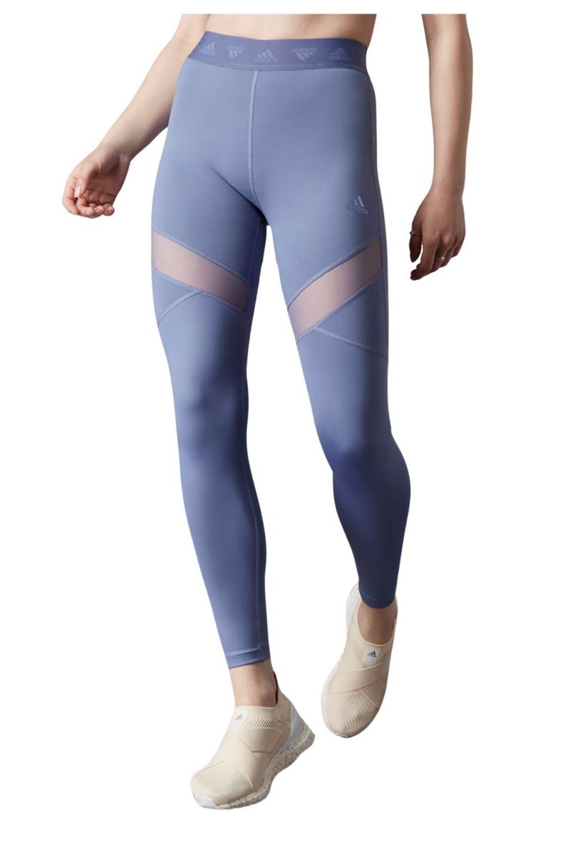 Legginsy damskie Adidas Hyperglam High-Rise sportowe niebieski-XL