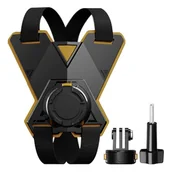 Paski, szelki, uprzęże foto - Uchwyt na kask motocyklowy PULUZ do kamer sportowych (m.in. Insta360 Ace Pro 2, DJI Osmo Action 5 Pro) Puluz - miniaturka - grafika 1