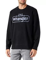 Bluzy męskie - ALL TERRAIN GEAR X Wrangler Seasonal Crew bluza męska, czarny, 4XL - miniaturka - grafika 1