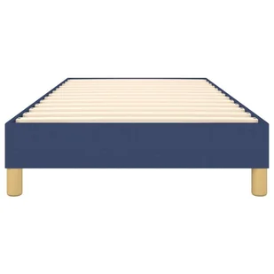 Lumarko Łóżko kontynentalne, niebieskie, obite tkaniną, 80x200 cm - Łóżka - miniaturka - grafika 6