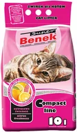 Żwirek dla kotów - Super Benek Compact Cytrusowa świeżość żwirek dla kota - 10 l (ok. 8 kg) - miniaturka - grafika 1