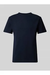 T-shirt z prążkowanym, okrągłym dekoltem model SANDER - Selected Homme - Koszulki męskie - miniaturka - grafika 1