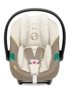 Foteliki samochodowe - Cybex Fotelik-nosidełko "Aton S2 I-Size" w kolorze beżowym - 0+ - miniaturka - grafika 1