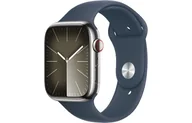 Smartwatch - Apple Watch 9 GPS + Cellular 45mm Stal Sport M/L Granatowy - miniaturka - grafika 1