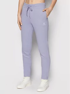 Spodnie sportowe damskie - Converse Spodnie dresowe 10020164-A17 Fioletowy Regular Fit - grafika 1