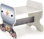 Biurka dla dzieci - Halmar Lokomo Białe 74x63 - miniaturka - grafika 1