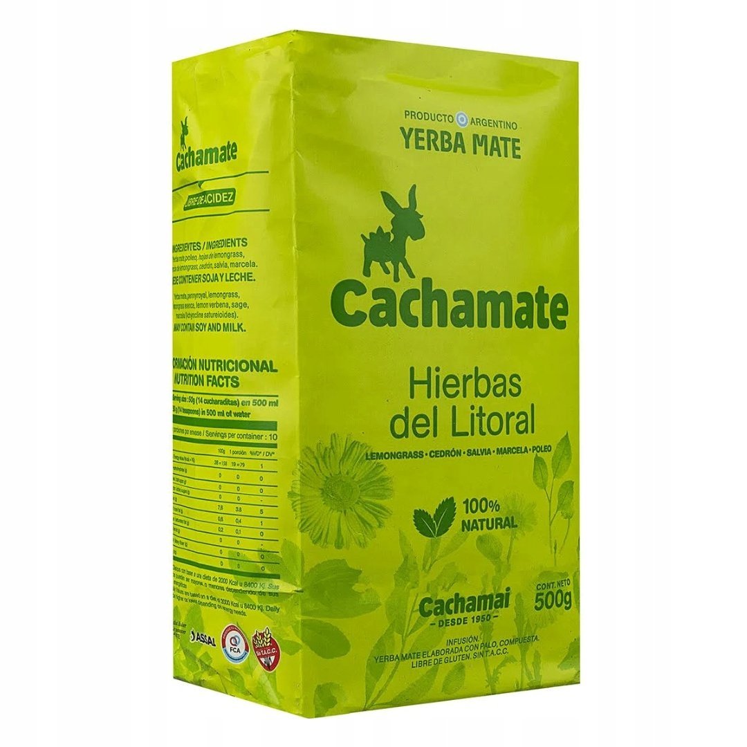 Yerba Mate Cachamate Hierbas del Litoral 500g 0,5kg