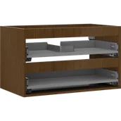 Szafki łazienkowe - Mexen Box-A korpus szafki podumywalkowej 80 cm, 2 szuflady, orzech - 91AX0-0800-470-2-86 - miniaturka - grafika 1