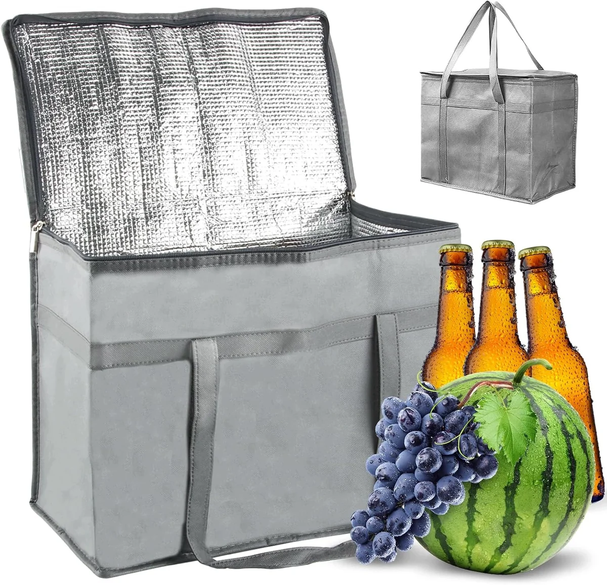 TORBA TERMICZNA 41X23X33CM DUŻA IZOTERMICZNA CHŁODZĄCA ZAKUPY PIKNIK