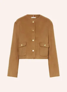 Tommy Hilfiger Żakiet Pudełkowy beige - TOMMY HILFIGER - Marynarki i żakiety damskie - miniaturka - grafika 1