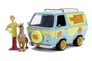 JADA SCOOBY DOO MYSTERY MACHINE + 2 FIGURKI 1:24 253255024 - Samochody i pojazdy dla dzieci - miniaturka - grafika 1