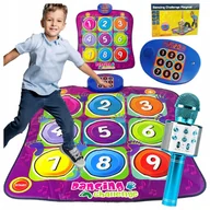 Zabawki interaktywne dla dzieci - MATA MUZYCZNA DO TAŃCZENIA MIKROFON KARAOKE GŁOŚNIK BLUETOOTH 2W1 ZESTAW - miniaturka - grafika 1