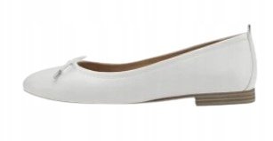 TAMARIS DAMSKIE BALERINY BIAŁE Z KOKARDĄ 40 Ż6K