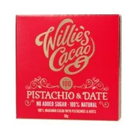 Czekolada - Willies Cacao Czekolada Pistacje i daktyle Pistachio and Date 50 g - miniaturka - grafika 1
