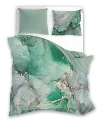 Faro Pościel satynowa 160x200 Minerals 005 minerały seledyn szary beżowy - Pościel - miniaturka - grafika 1