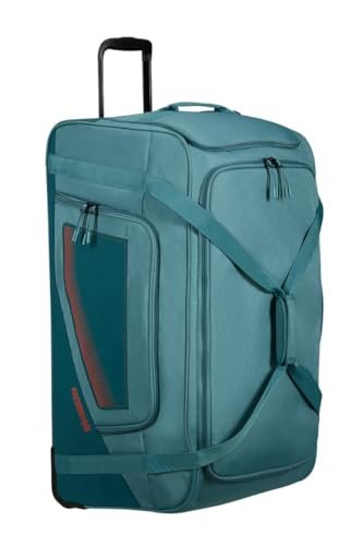 American Tourister City Racer - Torba podróżna z kółkami 77 cm, 129 L - Dużo miejsca do przechowywania i oddzielny schowek na buty - Wodoodporny, wiele uchwytów, wytrzymały - Niebieski (Benzyna)