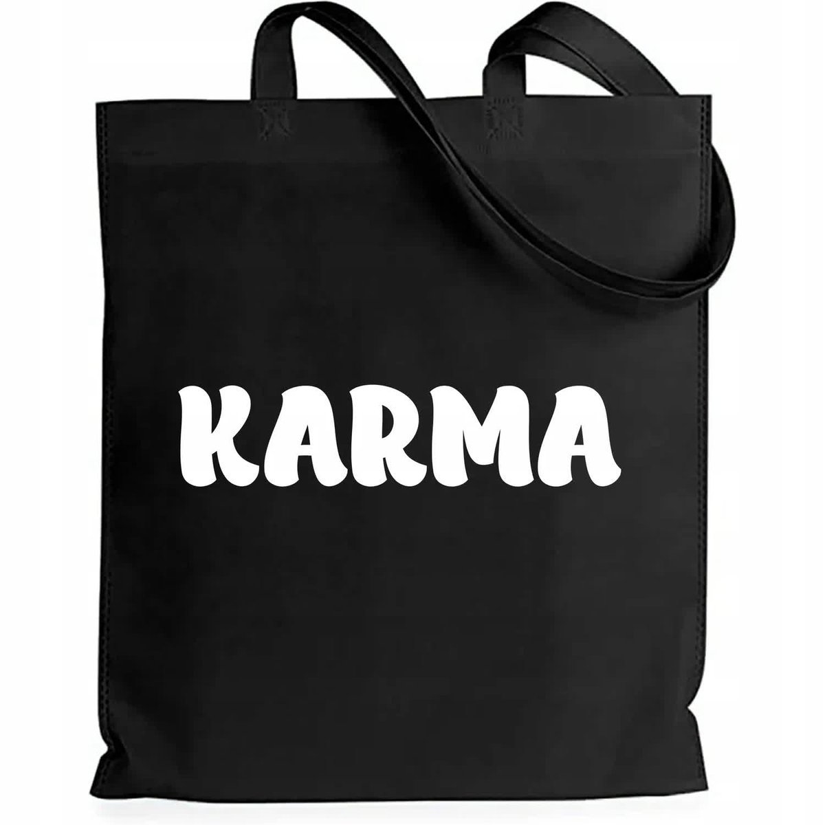 Torba EKO Czarna Bawełniana KARMA Shopper Mix Młodzieżowych Pięknych Wzorów