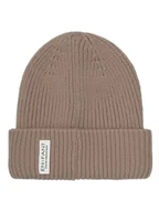 Czapki damskie - enfant Czapka beanie w kolorze jasnobrązowym - miniaturka - grafika 1
