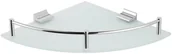 Półki łazienkowe - Stella półka szklana narożna szkło matowe chrom 16.101 - miniaturka - grafika 1