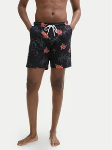 Tom Tailor Denim Szorty kąpielowe 1044696 Czarny Regular Fit - Kąpielówki męskie - miniaturka - grafika 1