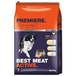 PREMIERE Best Meat Active 12,5 kg - Sucha karma dla psów - miniaturka - grafika 1