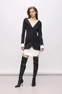 Sukienki - Karl Lagerfeld sukienka kolor czarny mini dopasowana - miniaturka - grafika 1