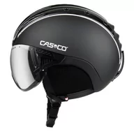 Kaski narciarskie - Kask narciarski CASCO SP-2 Visor Carbonic black XL - miniaturka - grafika 1