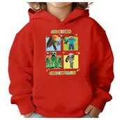 Bluzy dla dziewczynek - BLUZA DZIECIĘCA MINECRAFT 122-128 DLA DZIEWCZYNKI CHŁOPCA PREZENT - miniaturka - grafika 1