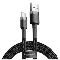 Kable USB - Baseus Kabel Kevlar USB-C 3A 1M grey black CATKLF-BG1 - miniaturka - grafika 1
