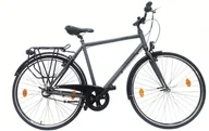 Rowery - Rower Miejski 28 Męski Stal Nexus 3 Kontra Bagażnik Światła Błotniki - miniaturka - grafika 1