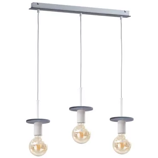 KET Loftowa LAMPA wisząca metalowa OPRAWA na listwie ZWIS oprawki na żarówki szare KET275 - Lampy sufitowe - miniaturka - grafika 1