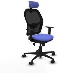 Fotel biurowy, krzesło biurowe Krzesło Biurowe z Zagłówkiem Jorquera Piqueras y Crespo 1D036N2 Jasnoniebieski - Fotele i krzesła biurowe - miniaturka - grafika 1