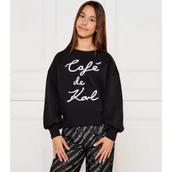 Bluzy dla dziewczynek - Karl Lagerfeld Kids Bluza CAFÉ DE KARL | Regular Fit - miniaturka - grafika 1
