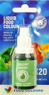 BARWNIK SPOŻYWCZY W PŁYNIE ZIELONY 20 ML - Dodatki do ciast w proszku - miniaturka - grafika 1
