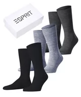 Skarpetki męskie - Esprit Solid Mix 3-Pack skarpety męskie bawełna Lyocell organiczne trwałe wielokolorowe połowa łydki drobne bez wzoru na lato lub zimę, zestaw 2 par, Mehrfarbig (Wyjście 0020), 39-42 EU - miniaturka - grafika 1